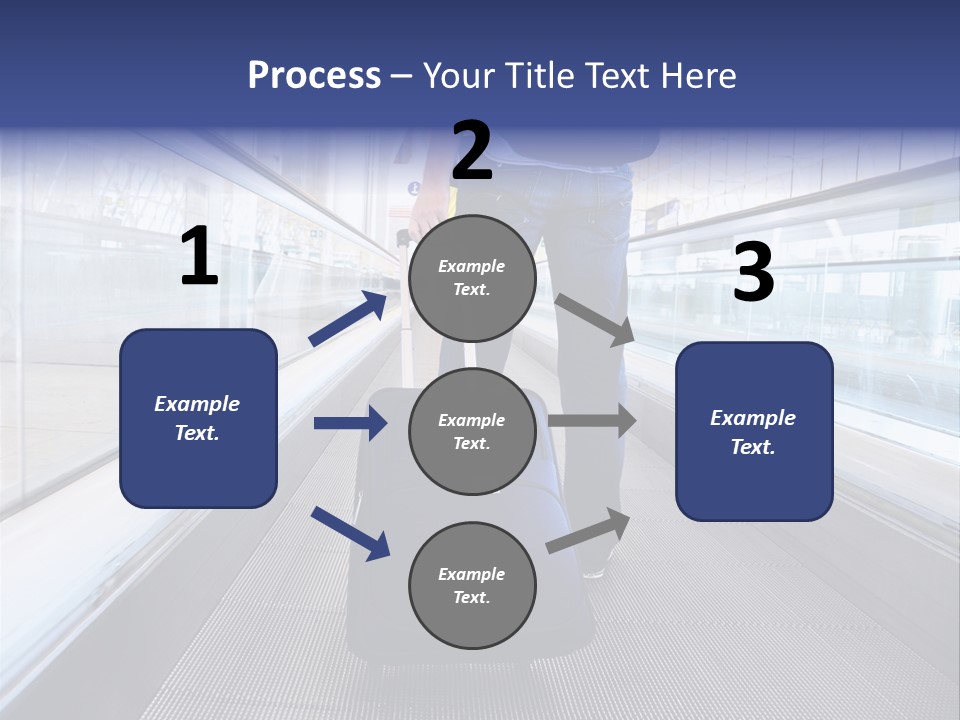 Jeans Wheel Carriage PowerPoint Template