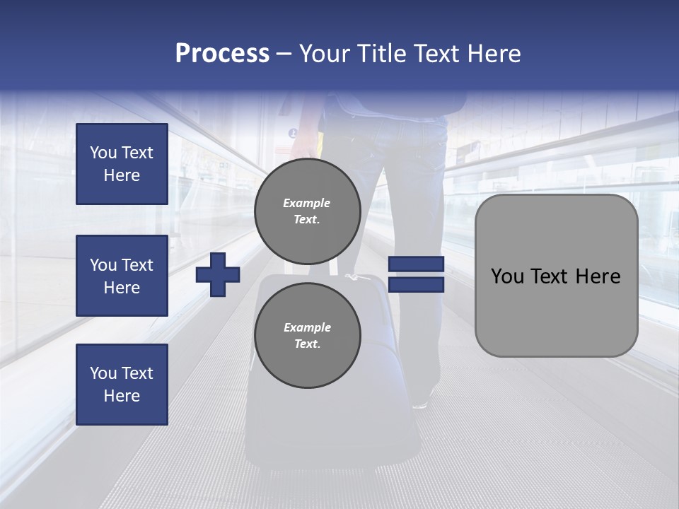 Jeans Wheel Carriage PowerPoint Template