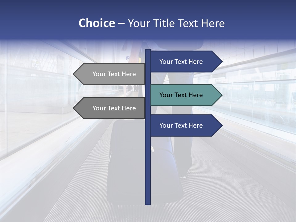 Jeans Wheel Carriage PowerPoint Template