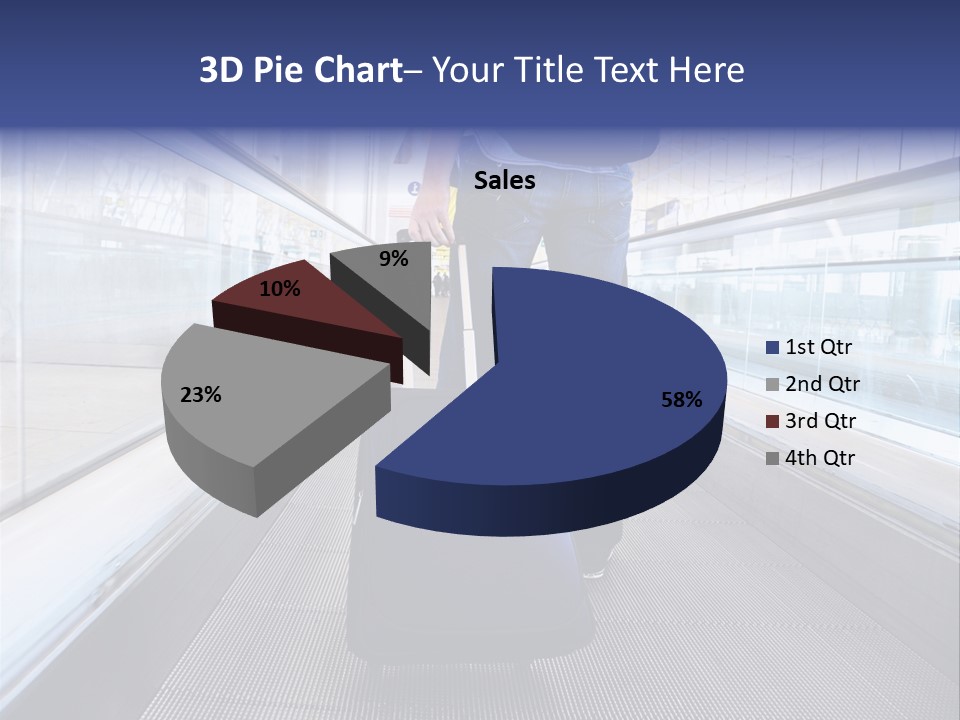 Jeans Wheel Carriage PowerPoint Template