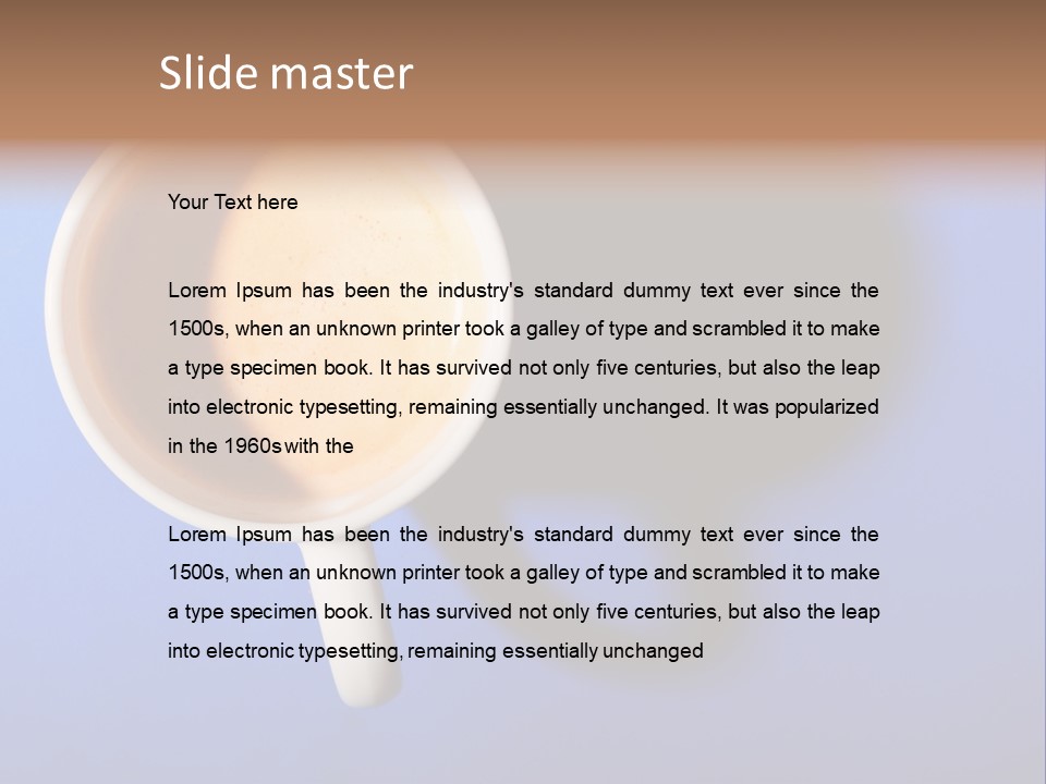 View Top White PowerPoint Template