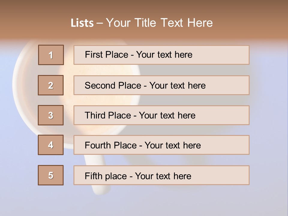 View Top White PowerPoint Template