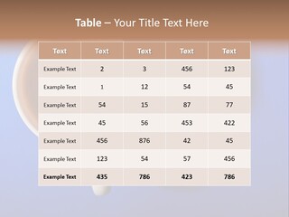 View Top White PowerPoint Template