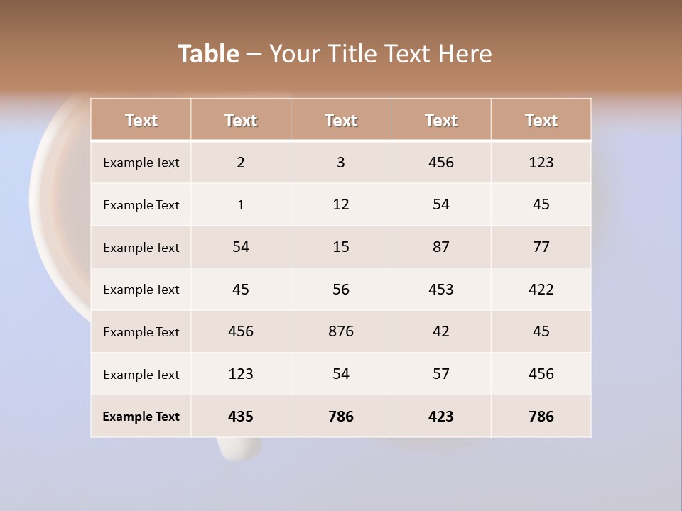 View Top White PowerPoint Template