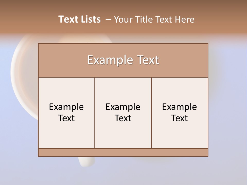 View Top White PowerPoint Template