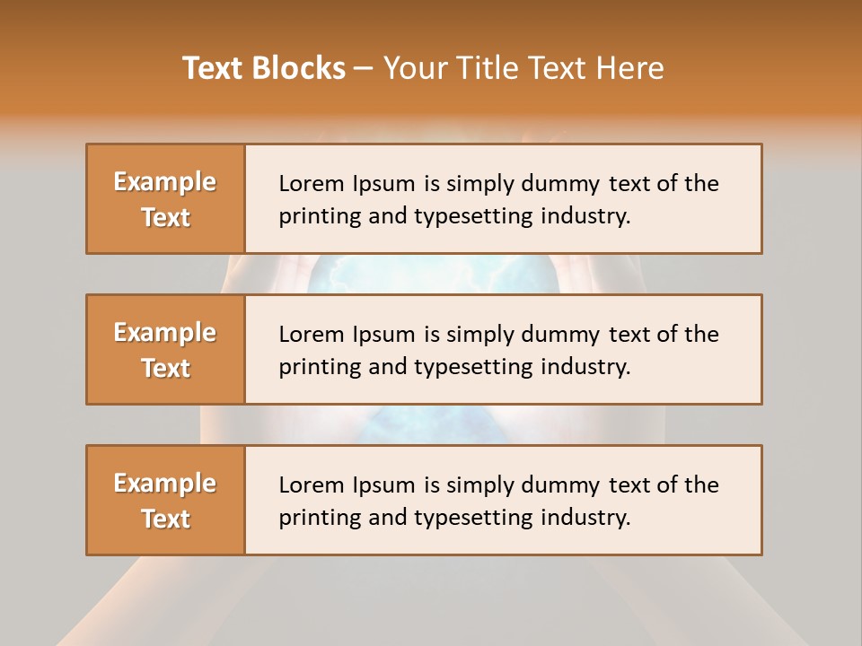 Background Hold Give PowerPoint Template