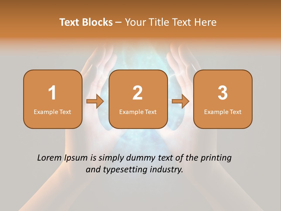 Background Hold Give PowerPoint Template
