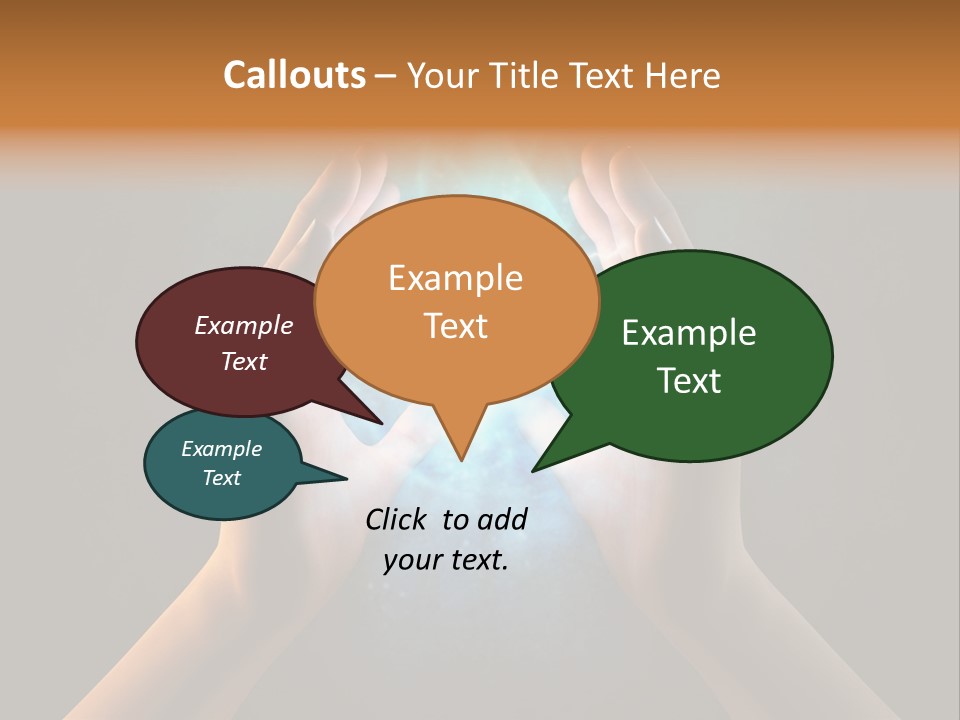 Background Hold Give PowerPoint Template
