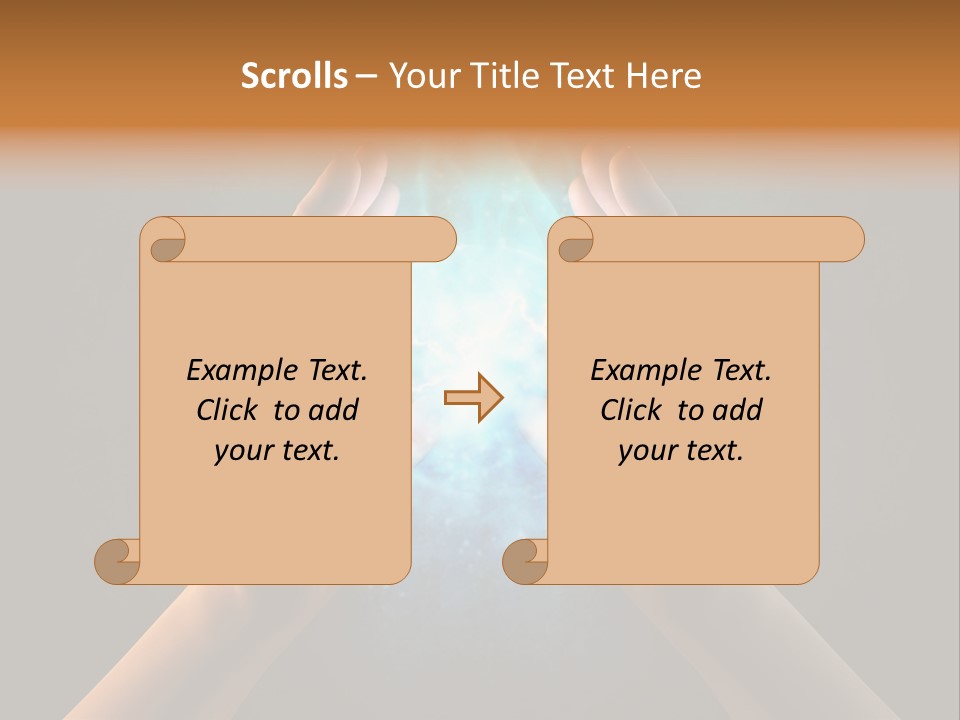 Background Hold Give PowerPoint Template