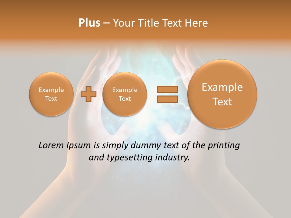 Background Hold Give PowerPoint Template