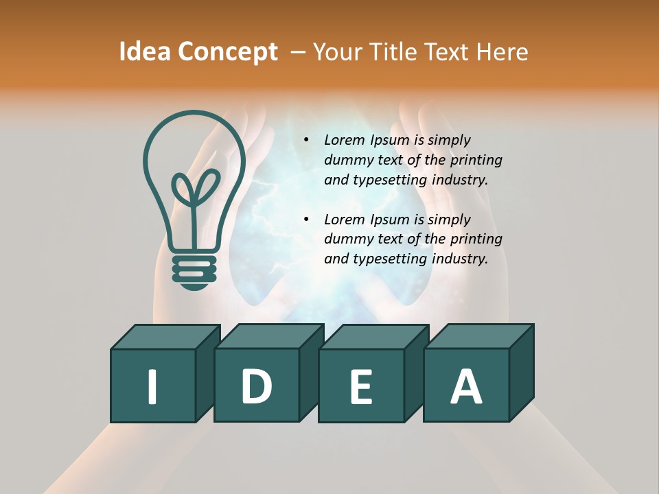 Background Hold Give PowerPoint Template