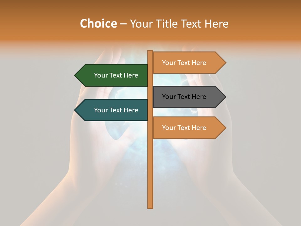 Background Hold Give PowerPoint Template