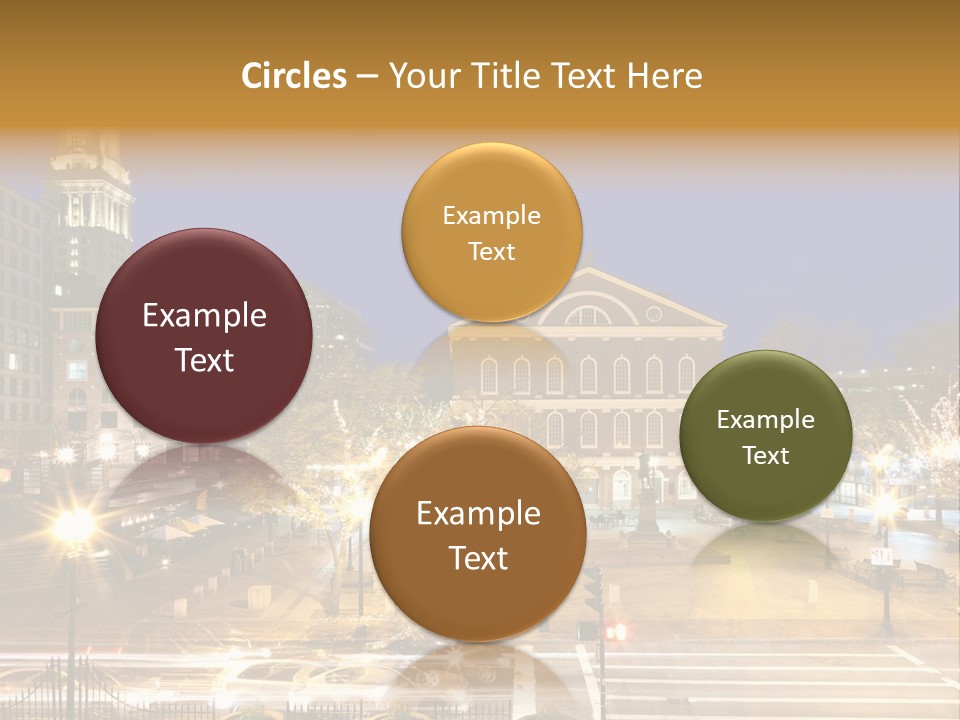 A Large Building With A Clock Tower In The Middle Of It PowerPoint Template