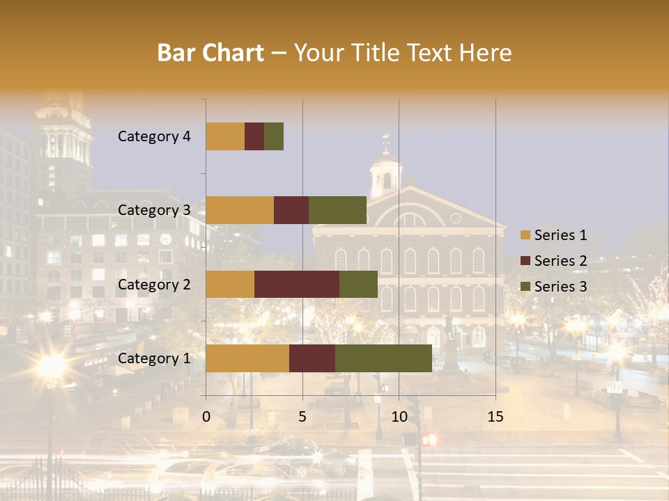 A Large Building With A Clock Tower In The Middle Of It PowerPoint Template