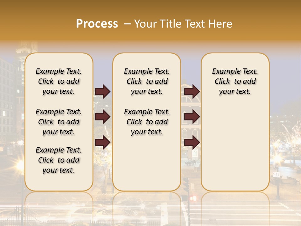 A Large Building With A Clock Tower In The Middle Of It PowerPoint Template
