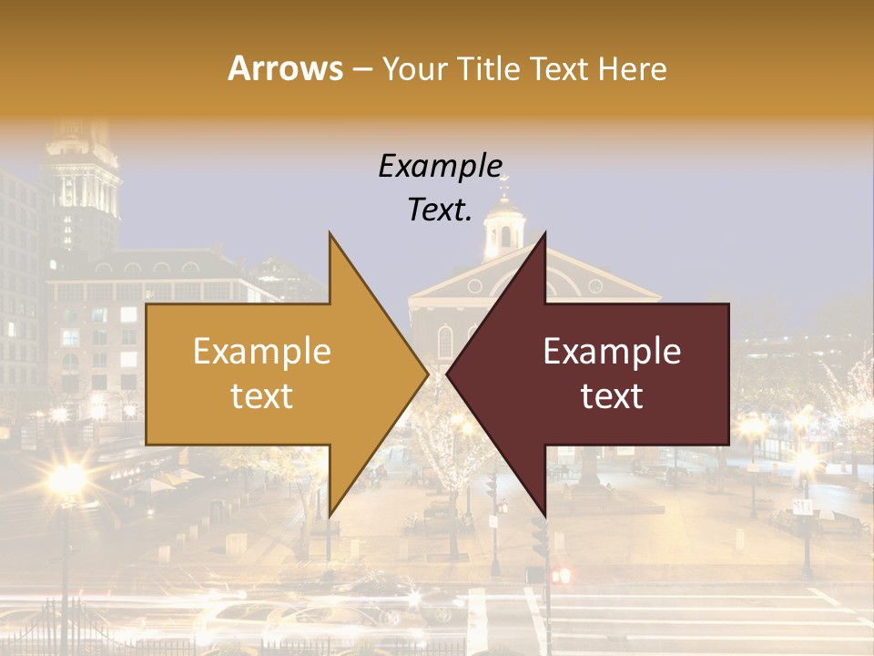A Large Building With A Clock Tower In The Middle Of It PowerPoint Template