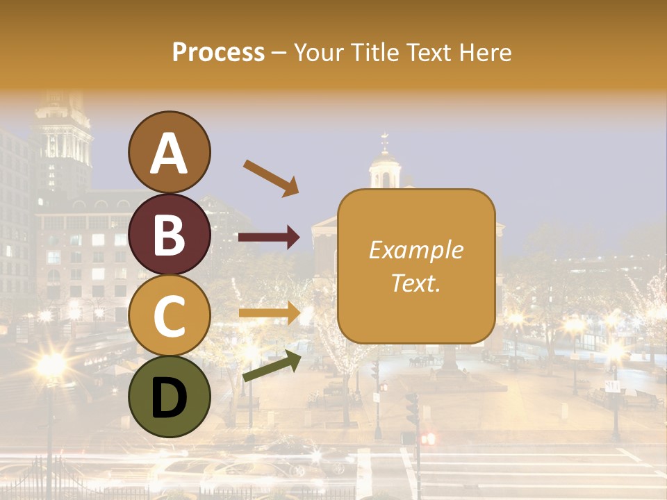 A Large Building With A Clock Tower In The Middle Of It PowerPoint Template