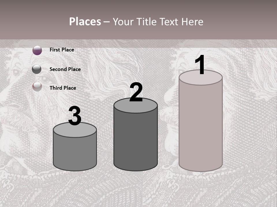 German Postage Usa PowerPoint Template