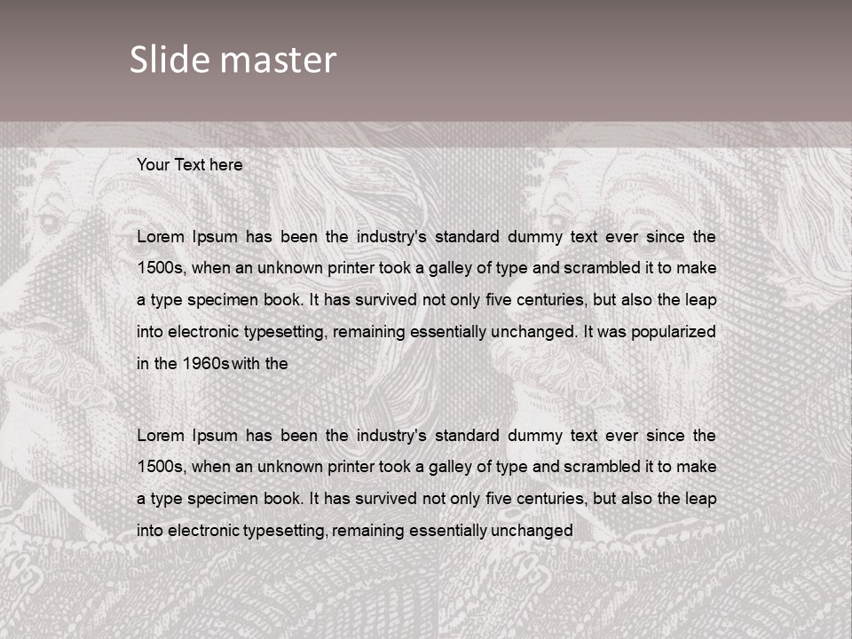 German Postage Usa PowerPoint Template