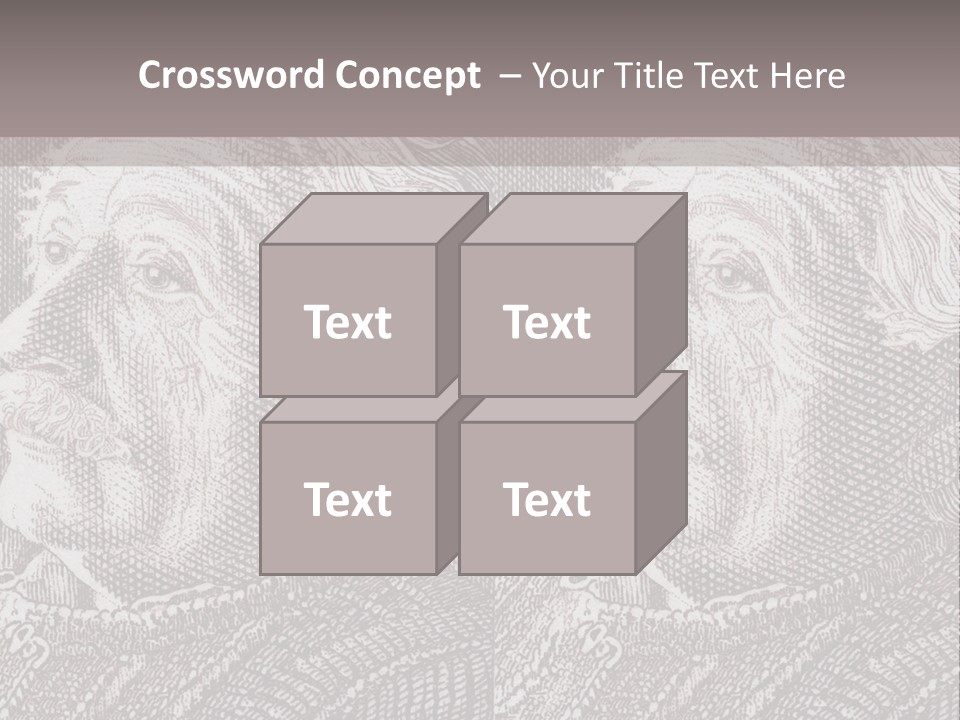 German Postage Usa PowerPoint Template
