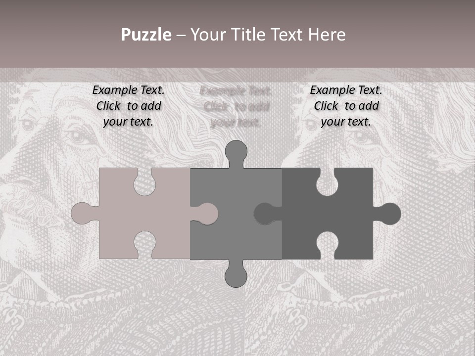 German Postage Usa PowerPoint Template