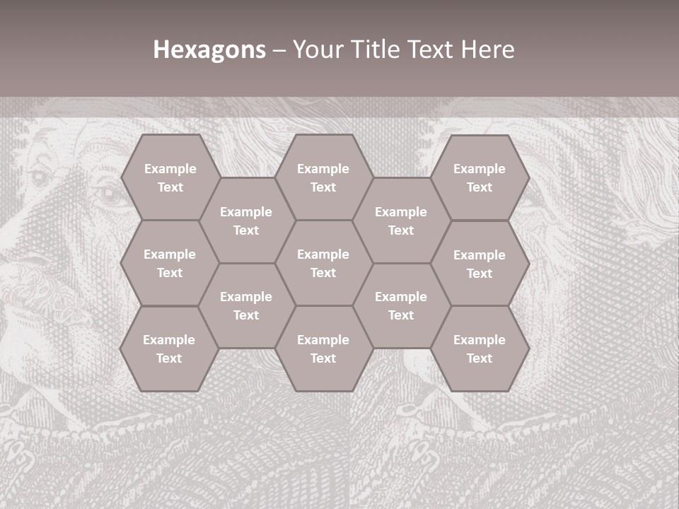 German Postage Usa PowerPoint Template