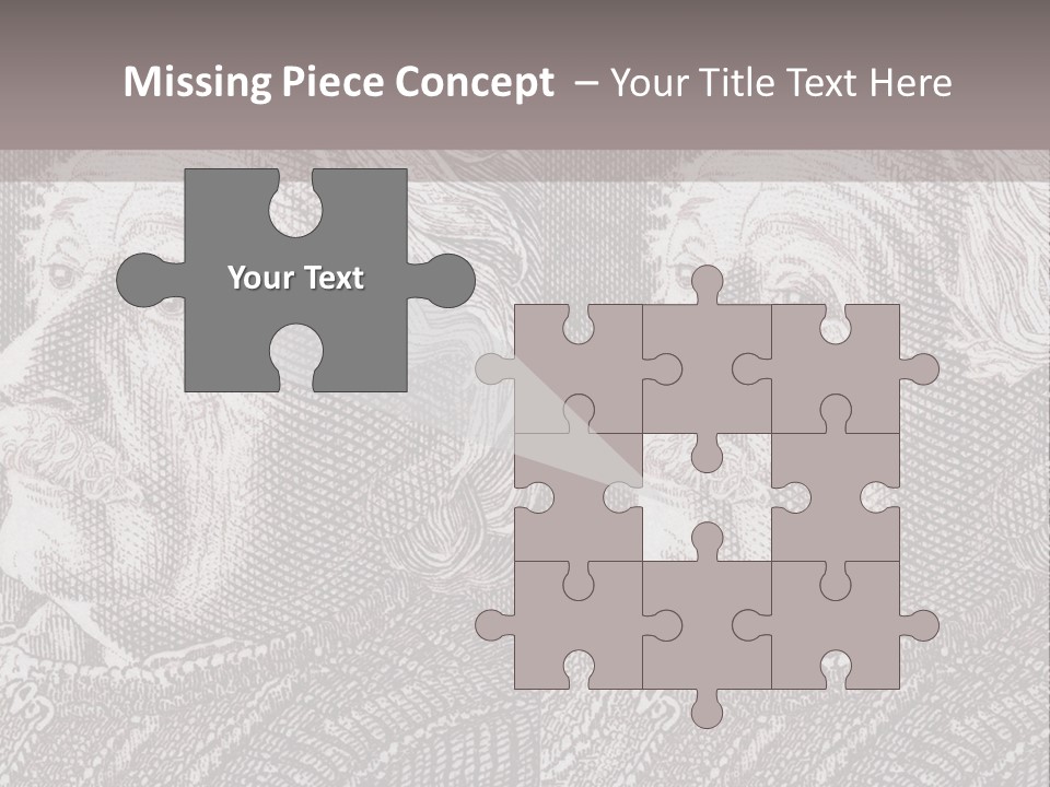 German Postage Usa PowerPoint Template