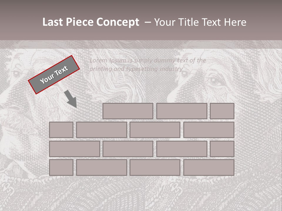 German Postage Usa PowerPoint Template
