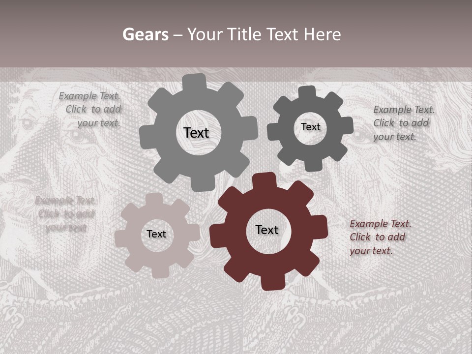 German Postage Usa PowerPoint Template