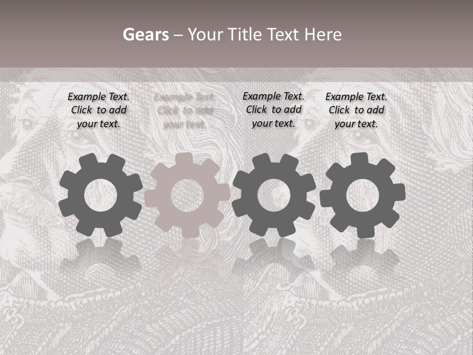 German Postage Usa PowerPoint Template