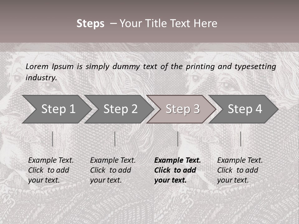 German Postage Usa PowerPoint Template