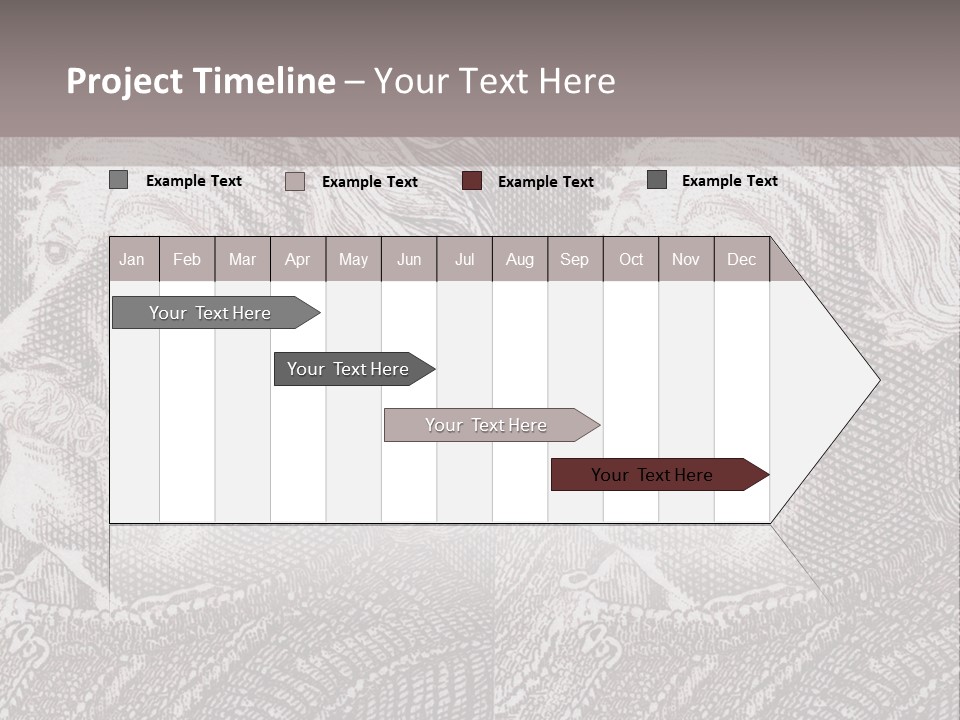 German Postage Usa PowerPoint Template