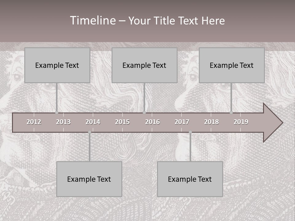 German Postage Usa PowerPoint Template