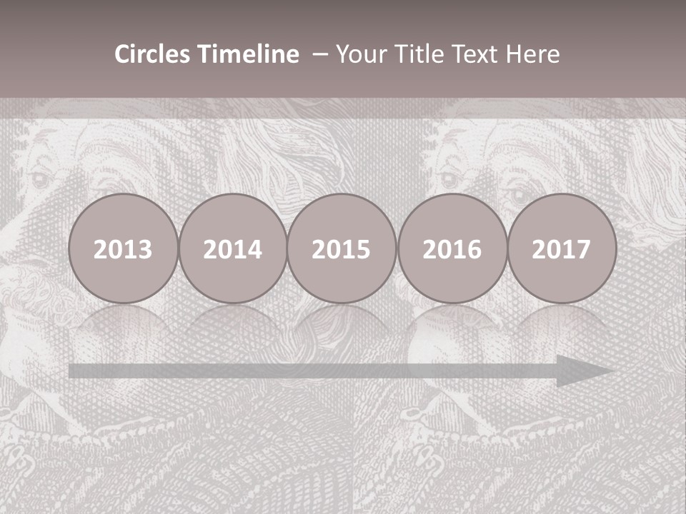 German Postage Usa PowerPoint Template