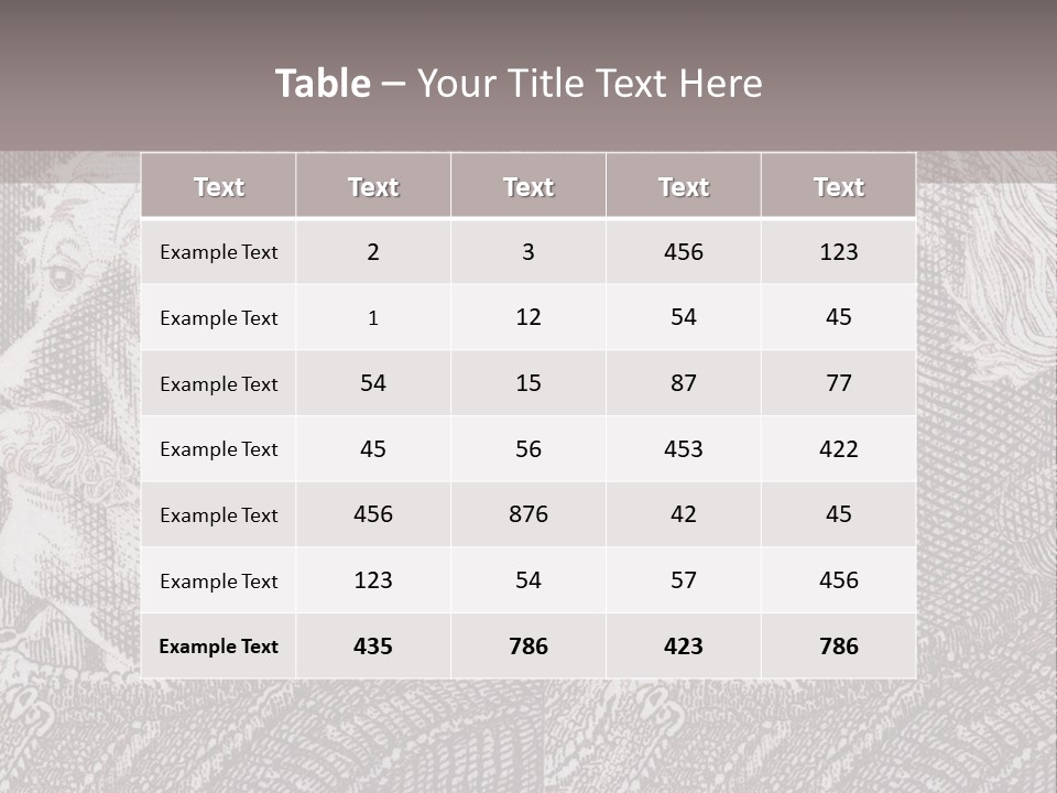 German Postage Usa PowerPoint Template