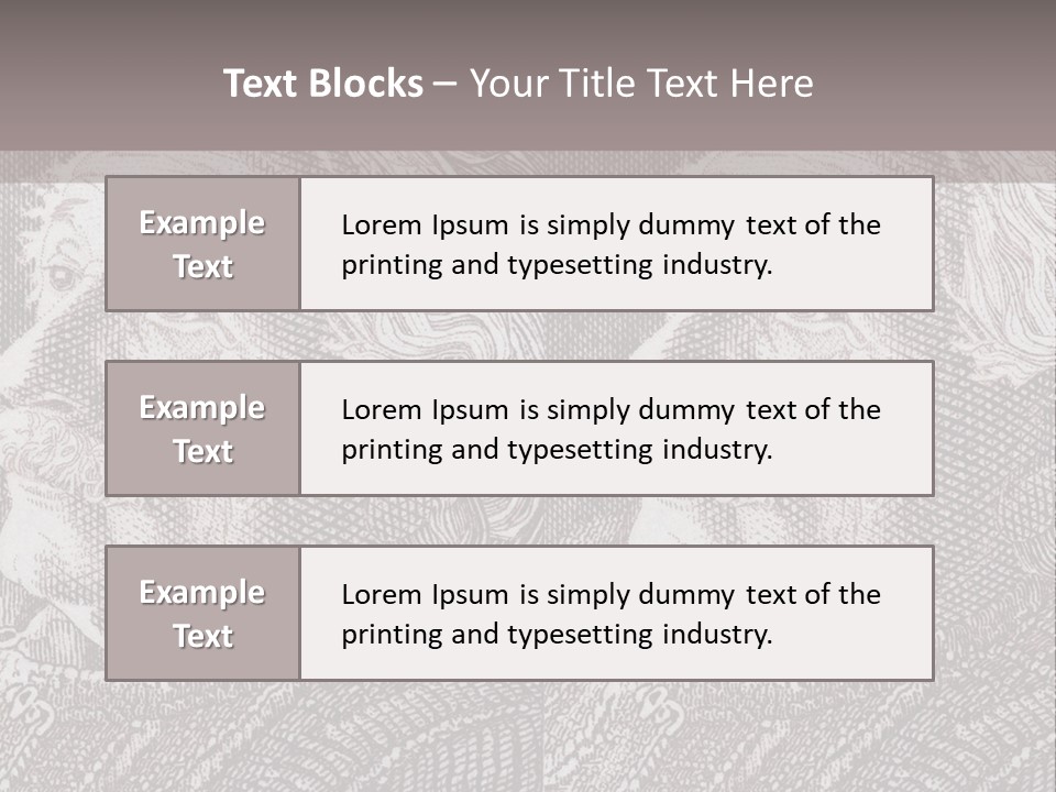 German Postage Usa PowerPoint Template