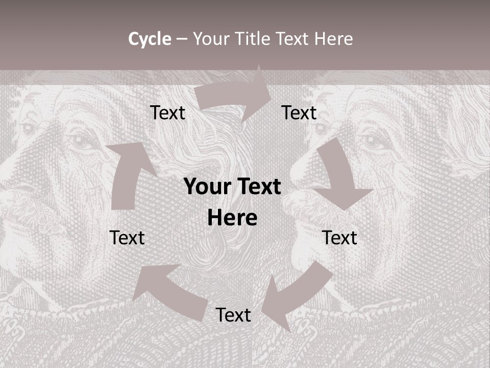 German Postage Usa PowerPoint Template