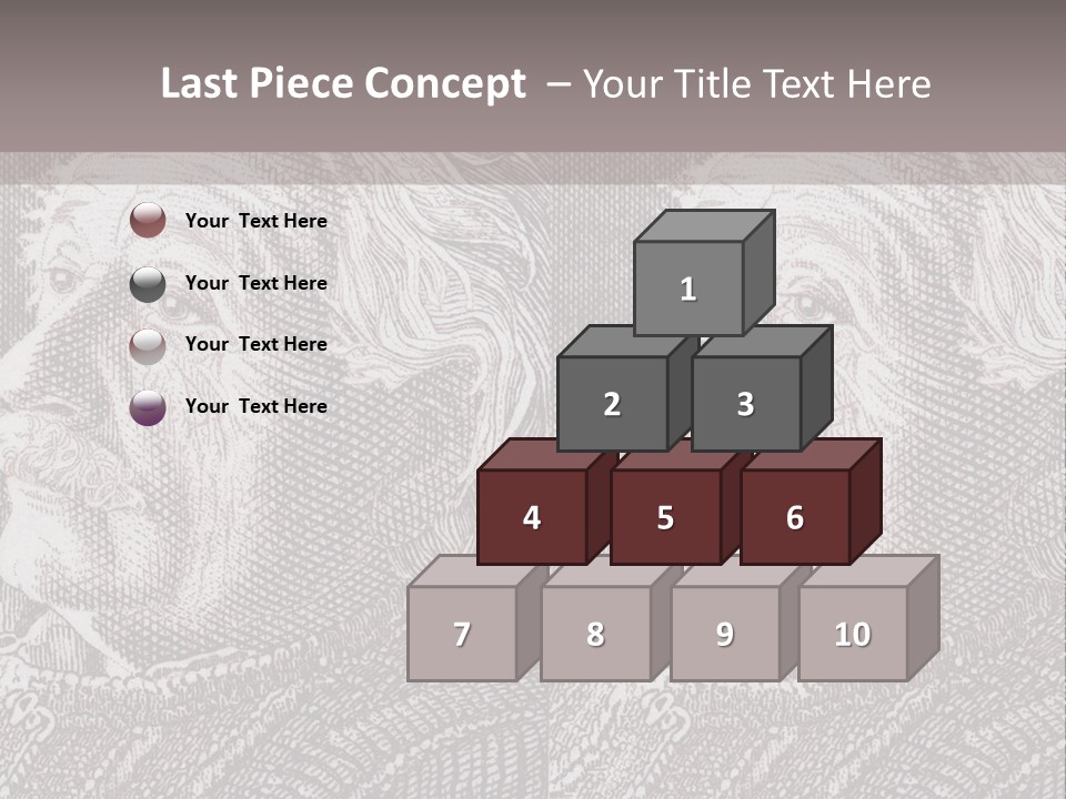 German Postage Usa PowerPoint Template