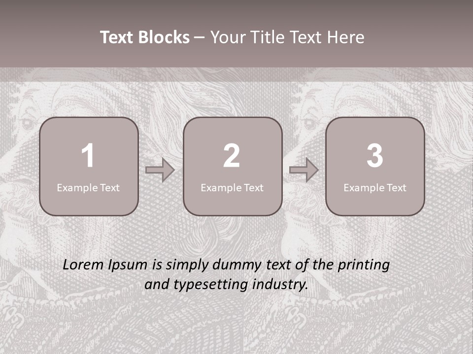 German Postage Usa PowerPoint Template