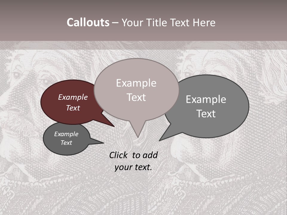 German Postage Usa PowerPoint Template
