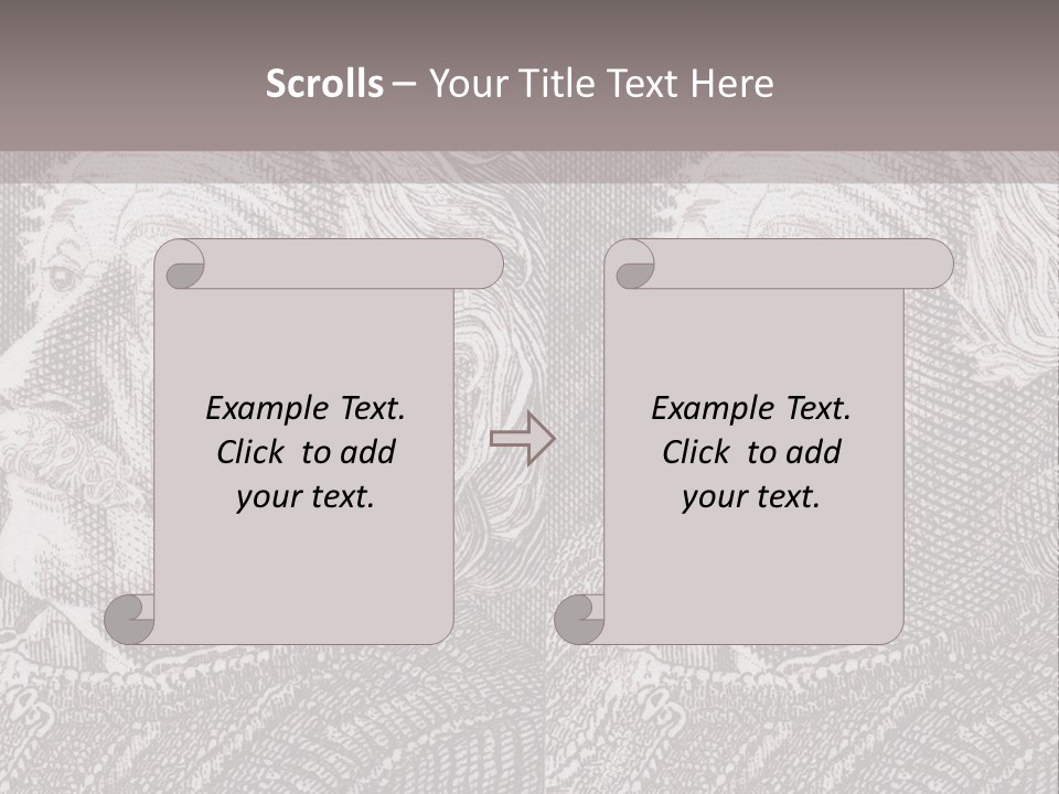 German Postage Usa PowerPoint Template