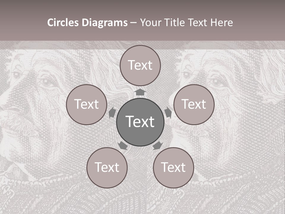 German Postage Usa PowerPoint Template