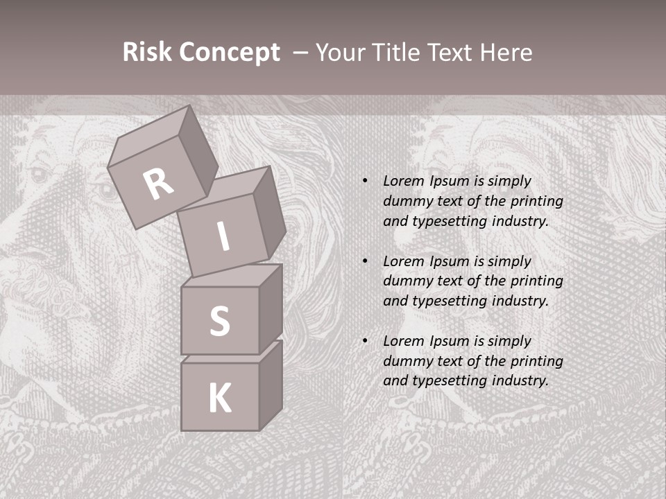 German Postage Usa PowerPoint Template