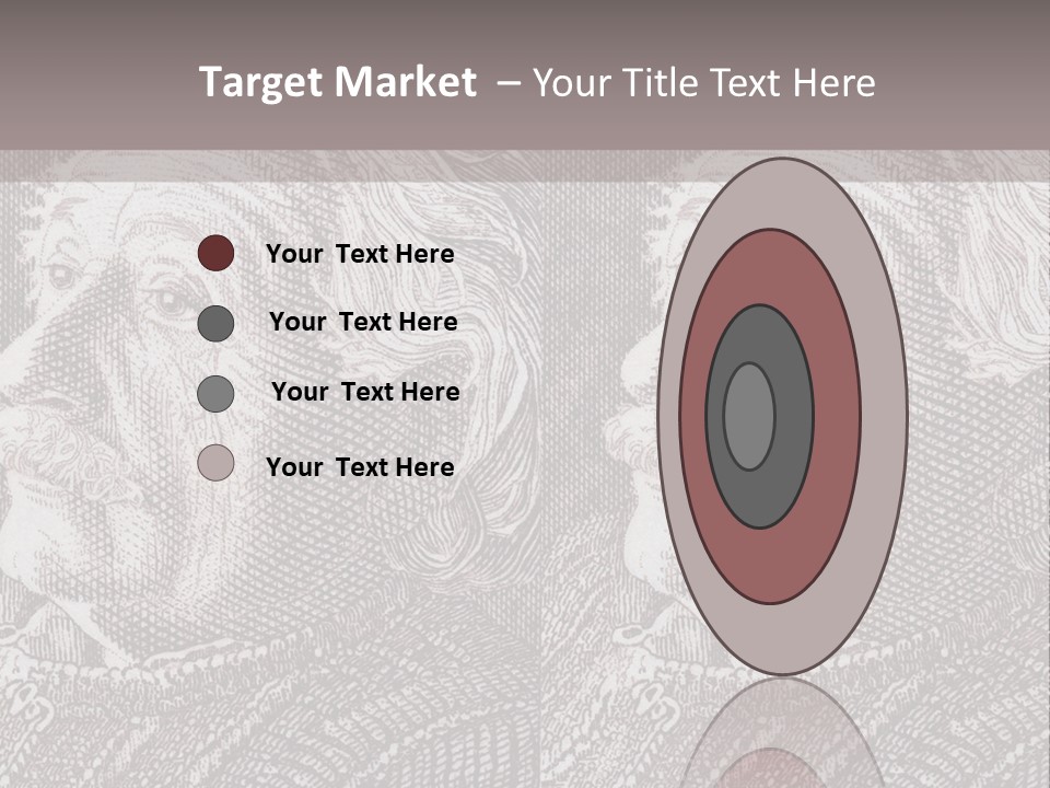 German Postage Usa PowerPoint Template