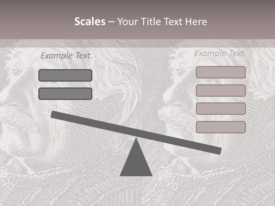 German Postage Usa PowerPoint Template