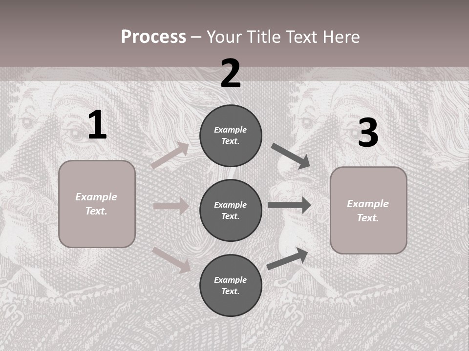 German Postage Usa PowerPoint Template