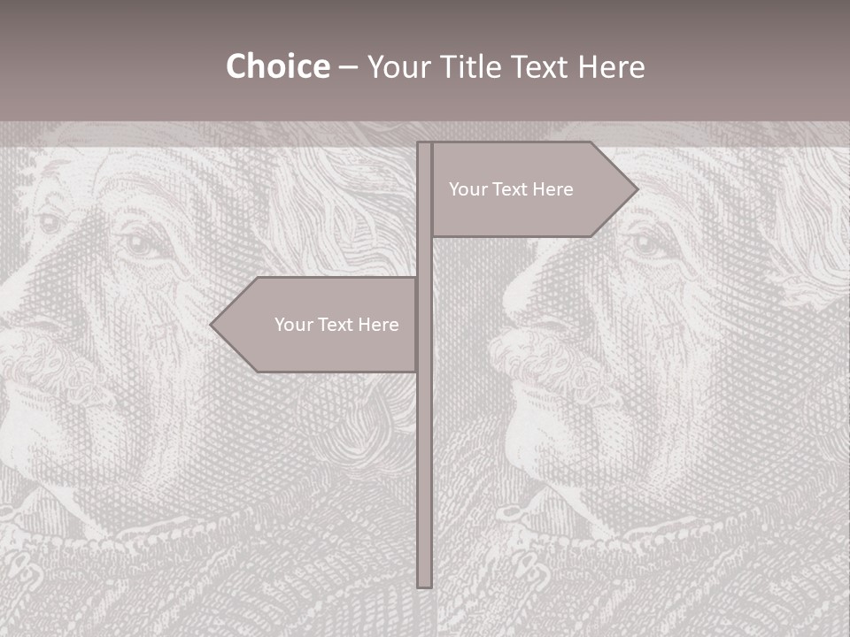 German Postage Usa PowerPoint Template