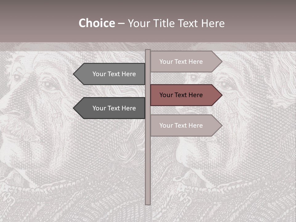 German Postage Usa PowerPoint Template
