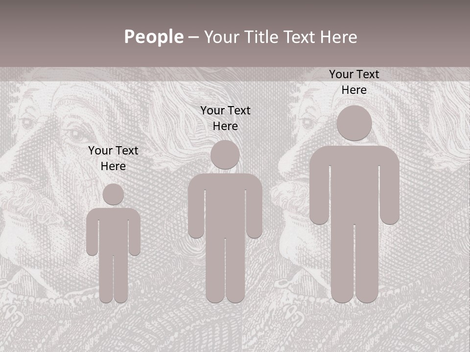 German Postage Usa PowerPoint Template