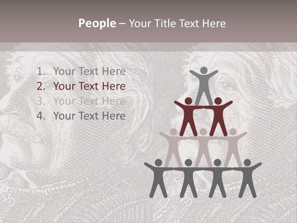 German Postage Usa PowerPoint Template